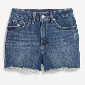 Old Navy High-Waisted OG Cutoff Jean Denim Shorts - 3" inseam - size 12